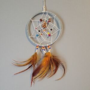 H a n d m a d e | Colorful Small Dreamcatcher with Feathers